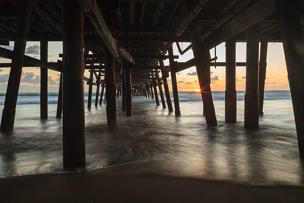 istock Under the San Clemente pier at sunset 497519092