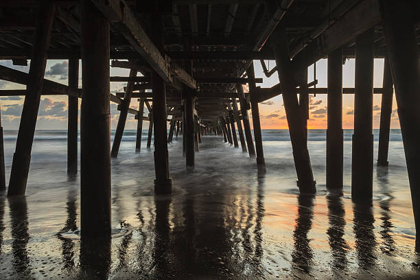 istock Under the San Clemente pier at sunset 497519372