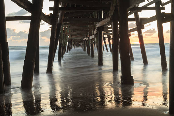 istock Under the San Clemente pier at sunset 497519538