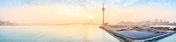 istock Landscape of Macau at dusk 497520792