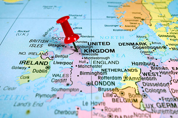 istock London (UK) in a map of Europe 497520980