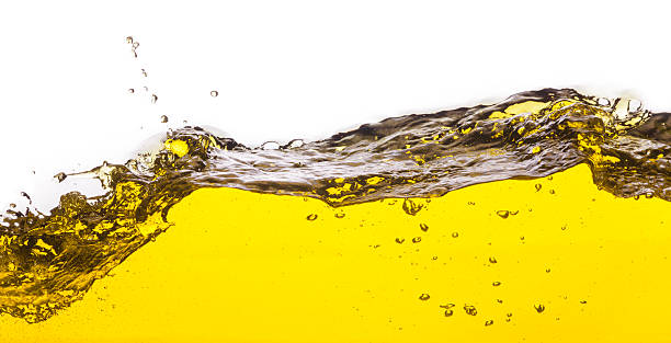 istock abstract image of spilled oil . On a white background. 497524883