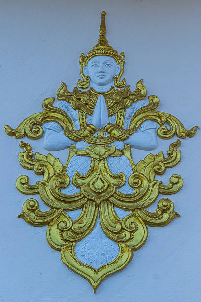 istock detail of white statue on the wall 497527015