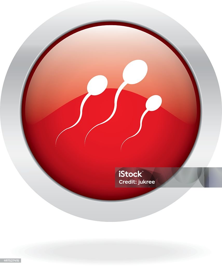 Sperm znak na białym tle - Grafika wektorowa royalty-free (Badania)
