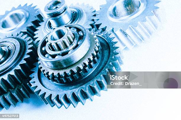 Mechanical Gears 3d Model Stock Photo - Download Image Now - Backgrounds,  Blue, Engine - iStock