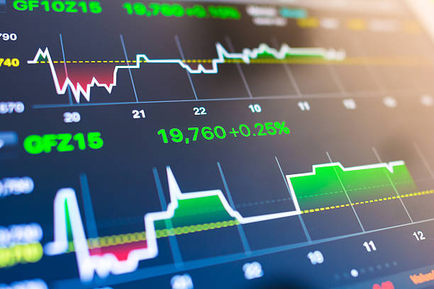istock Stock market analysis in digital tablet display screen 497533678