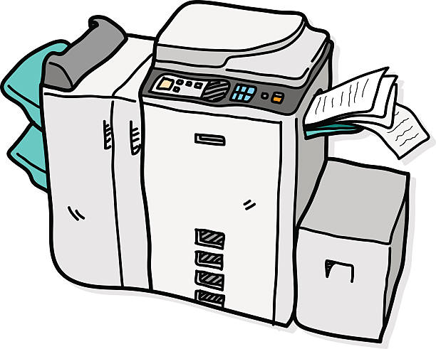 Copy Machine Stock Illustration - Download Image Now - Photocopier, 2015,  Art - iStock