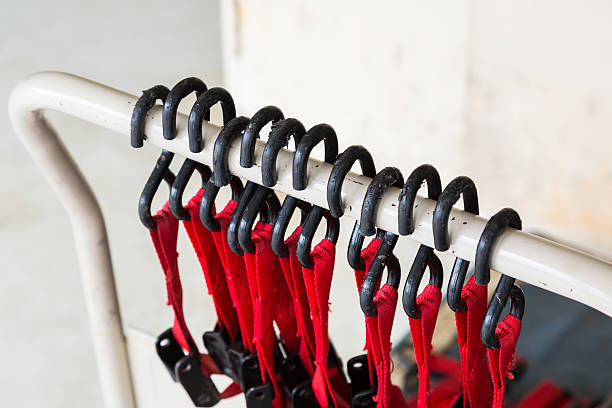 istock Belt rope strap lanyard, hanging plastic clasp snap latch hook 497538058