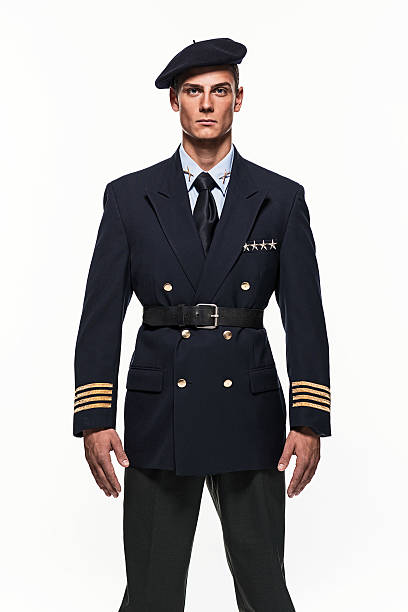 istock Airforce uniform fashion man against white background. 497540618