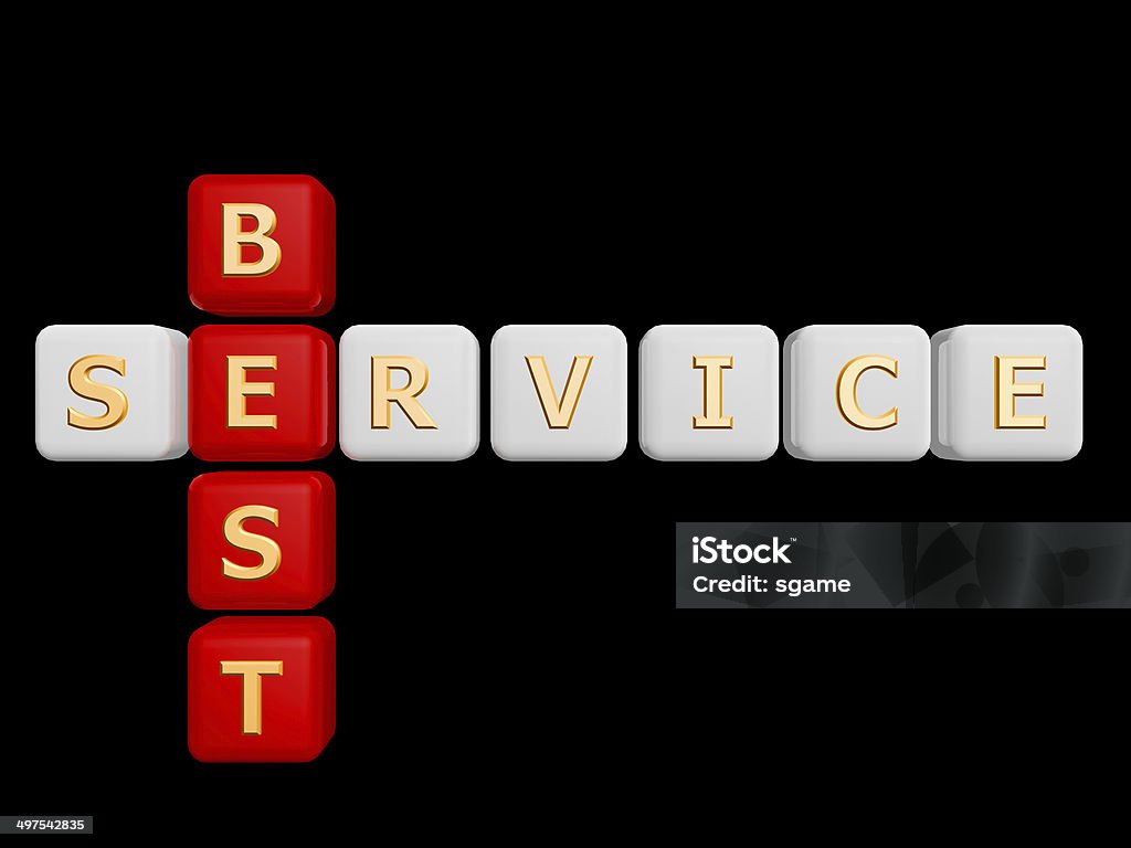 Best Service Cross Word Stock Photo - Download Image Now - Alphabet, Blue,  Brick - iStock