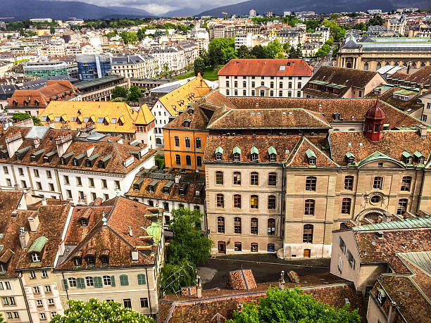 istock Geneva from above, Switzerland 497543711