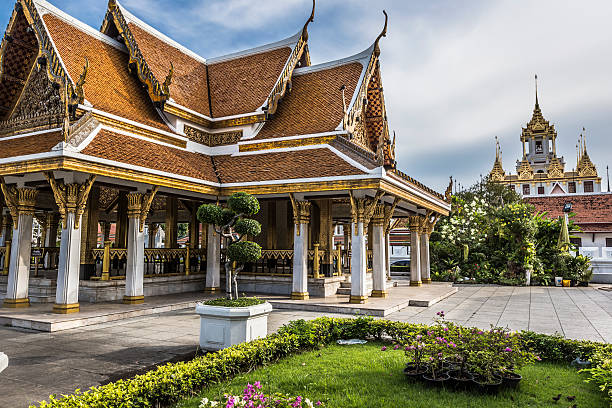 istock Wat Ratchanaddaram and Loha Prasat Metal Palace in Bangkok ,Thai 497543924