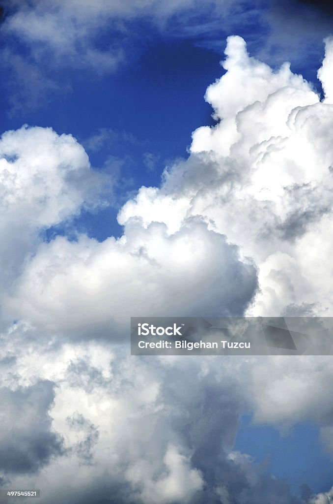 Lindo céu azul com nuvens - Royalty-free Abaixo Foto de stock