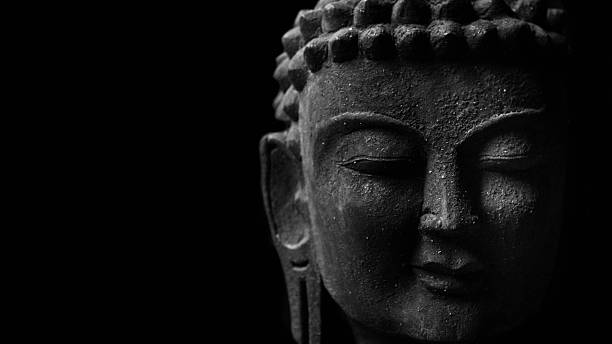 Close Up Of Buddhas Eyes Stock Photo - Download Image Now - Statue, Buddha,  Black And White - iStock