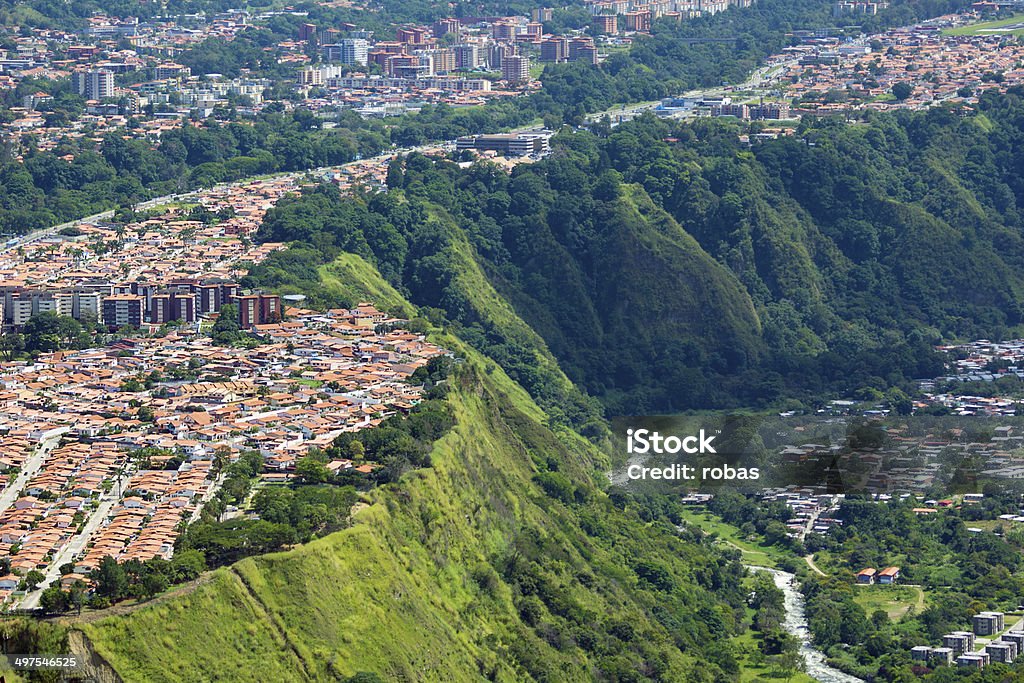 The city of Merida seen from a hill, Venezuela Venezuela Stock Photo