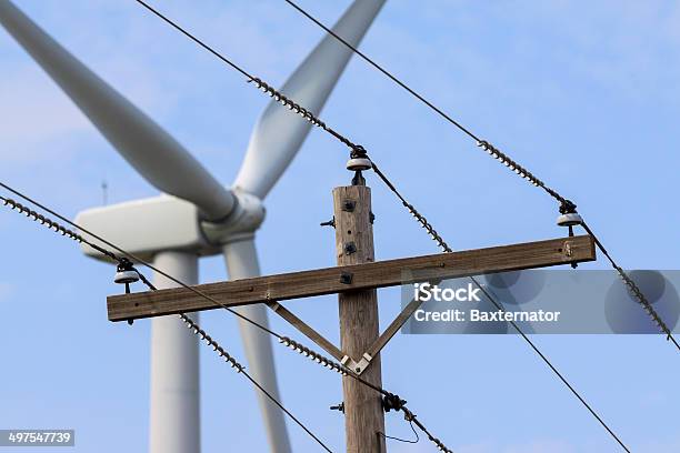 Energia Eólica - Fotografias de stock e mais imagens de Agricultura - Agricultura, Ao Ar Livre, Azul