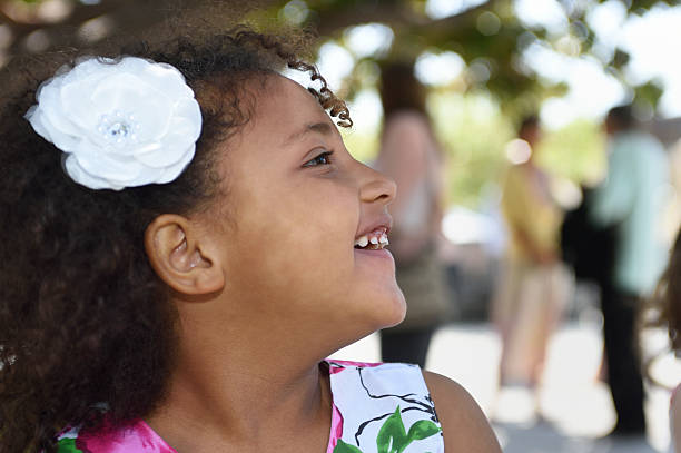 istock Biracial Girl Smiling to the Side 497550645
