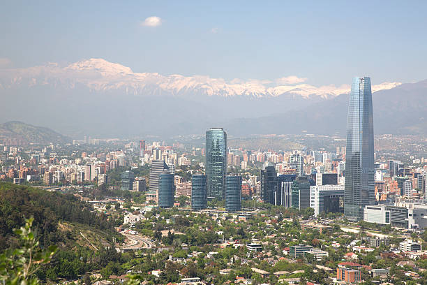 istock Panoramic view of Santiago de Chile in South America 497565576