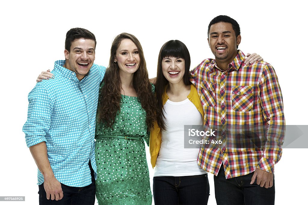 Four People In Four People Looking At Camera Stock Photo - Download Image Now - 20-24 ...
