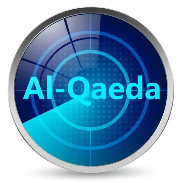 Vector illustration of Search Al-Qaeda Terrorist organization