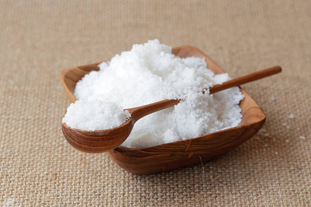 istock Salt in wooden bowl 497566567