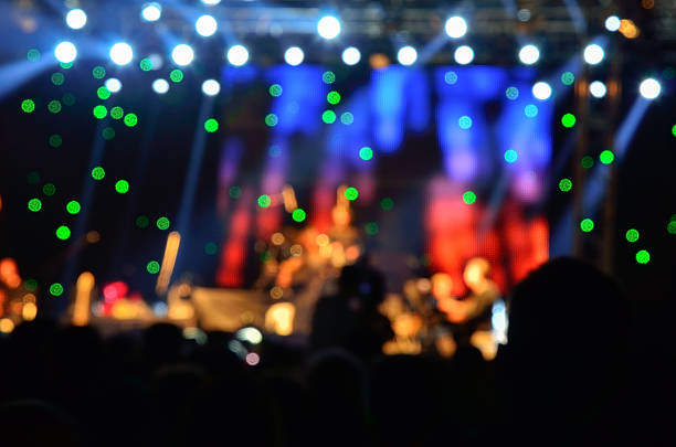 istock Concert crowd with a lens flare 497567859
