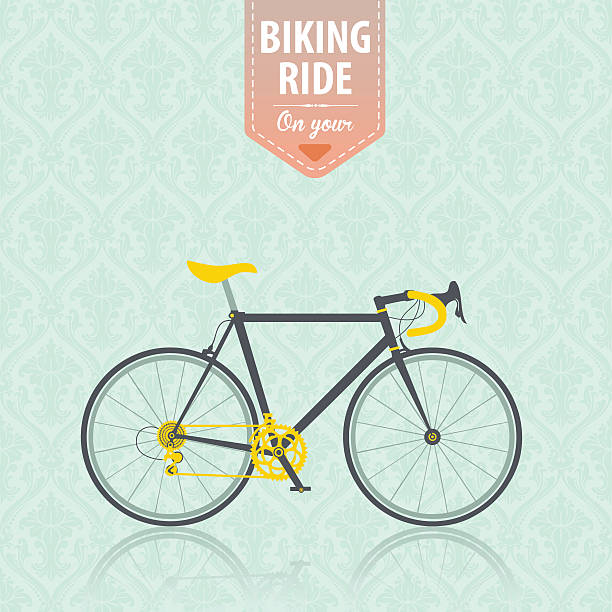 Bicicleta - ilustração de arte vetorial