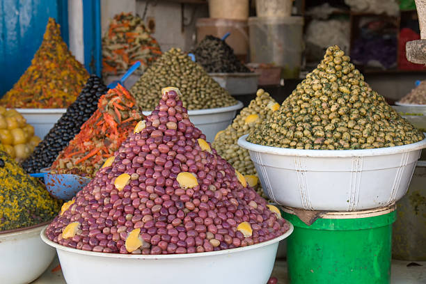 istock Shop with Olives, Morocco 497568330
