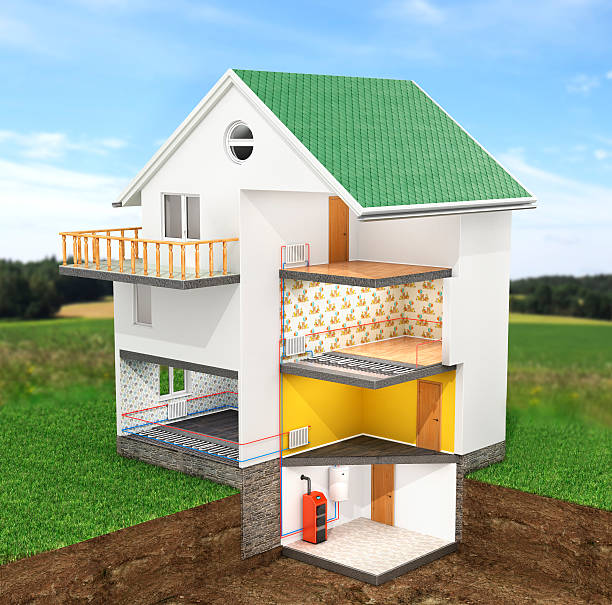 istock Scheme heating in the house 497569962
