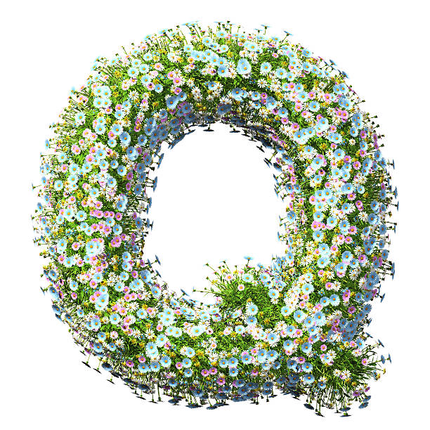 istock Letter Q Of Flowers 497571022