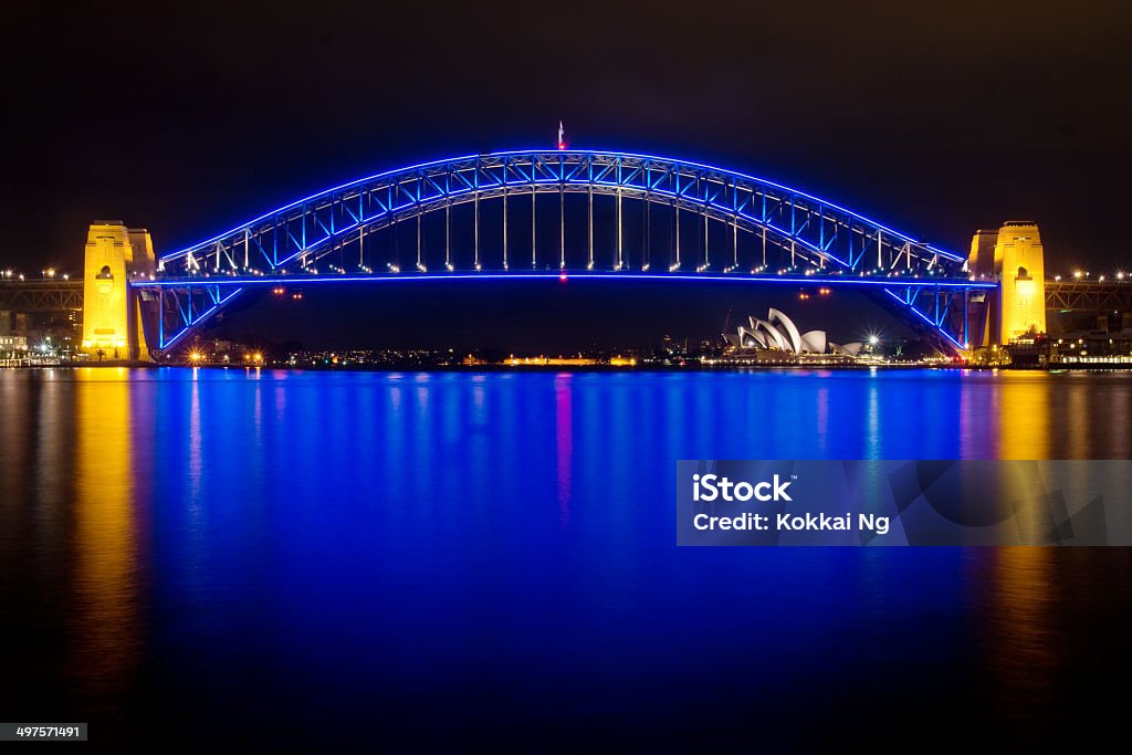 Puente del Puerto de Sídney-State of Origin - Foto de stock de Australia libre de derechos