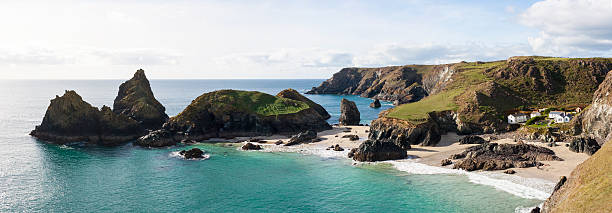 istock Kynance Cove Panoramic on the Lizard Peninsular in Cornwall 497571536