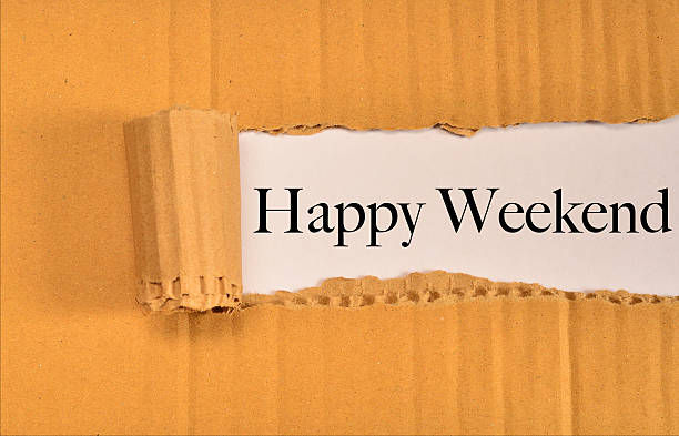 istock torn paper with word happy weekend 497571602