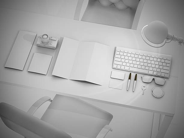 istock Branding mock up set of branding elements on gray background 497574600