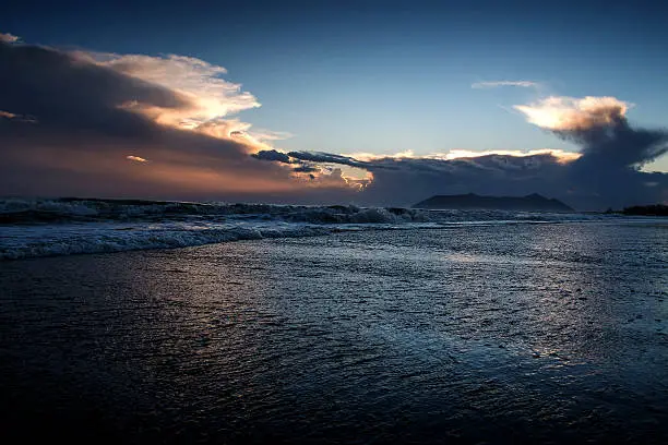 Italy. Sunset from Terracina.