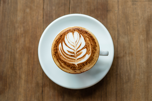 Hot Coffee on a Wooden TrayHot Coffee on a Wooden Tray