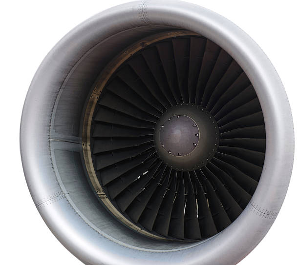 istock Airplane turbine spinning 497575534