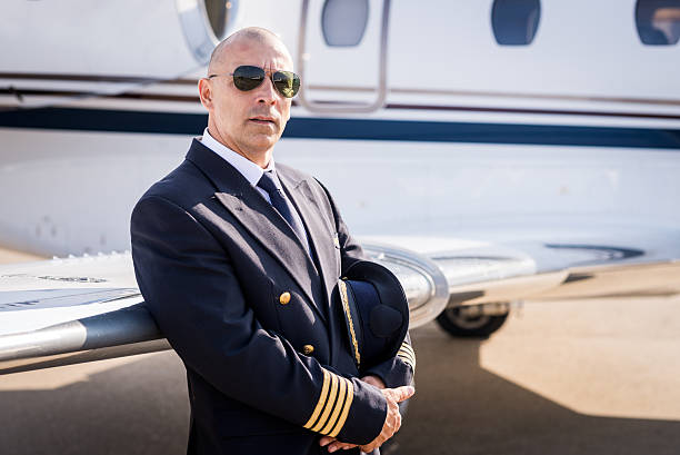 istock Pilot of private jet aeroplane 497575598