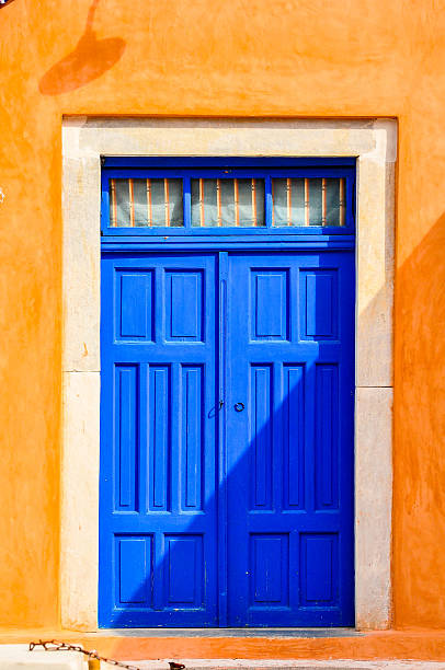 istock Colorful Door in Santorini 497575774