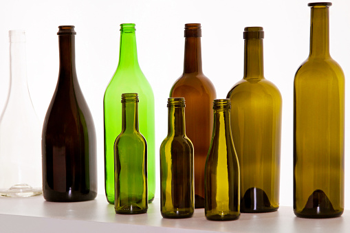Brown Glass Bottles for Wine and Beer