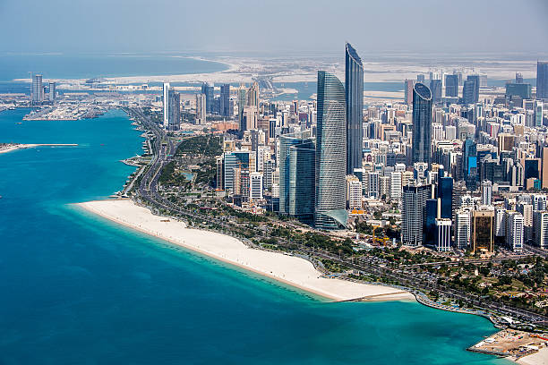 istock Abu Dhabi viewed from the helicopter 497576274