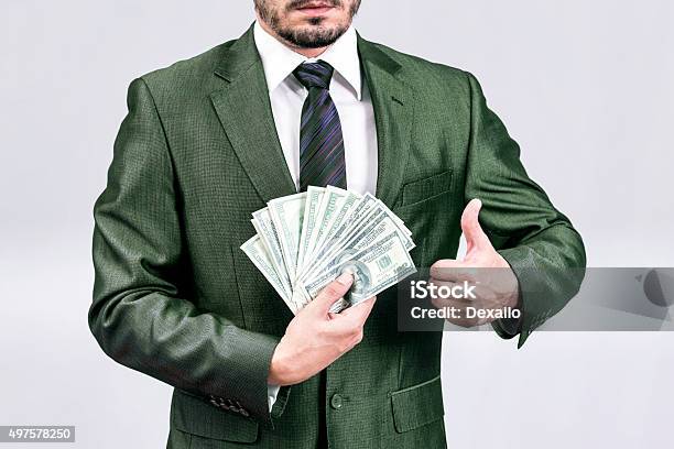 Businessman Money Stock Photo - Download Image Now - 2015, Abundance, Adult