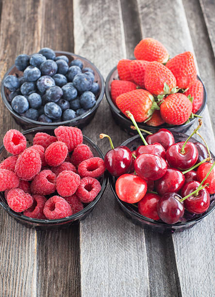 istock Fresh cherry, strawberry, blueberry and raspberry 497582491