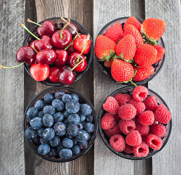 istock Fresh cherry, strawberry, blueberry and raspberry 497582545