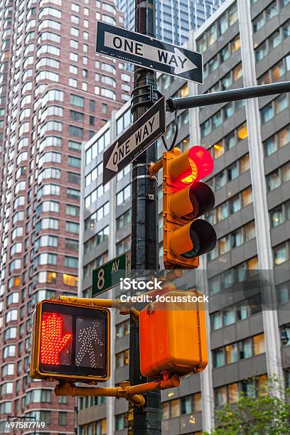 마세요 걷기 뉴욕 트래픽 팻말 빨간불-교통신호등에 대한 스톡 사진 및 기타 이미지 - 빨간불-교통신호등, 뉴욕 시, 뉴욕 주