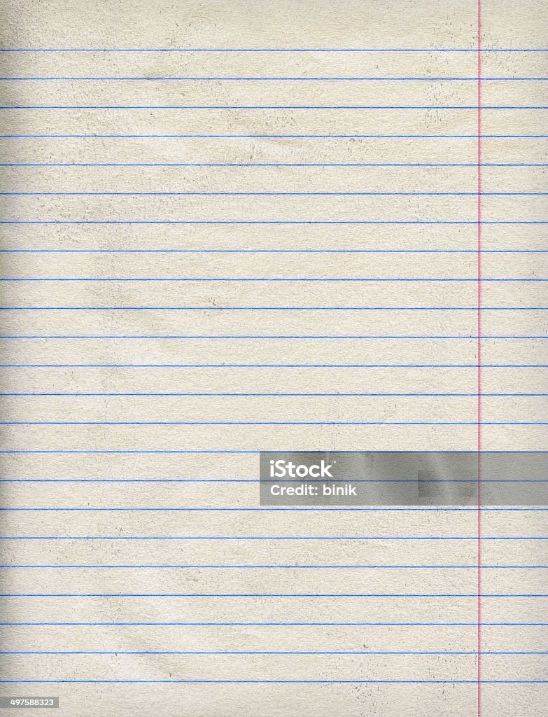 Notebook Paper Background Stock Photo - Download Image Now - Advice, Blank,  Blue - iStock