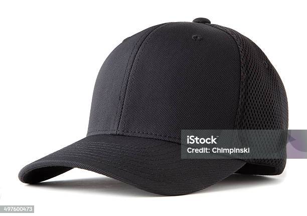 Black Baseball Hat Stock Photo - Download Image Now - Cap - Hat, Black Color, Hat