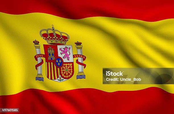 Bandera De España Foto de stock y más banco de imágenes de Actividad - Actividad, Amarillo - Color, Bandera