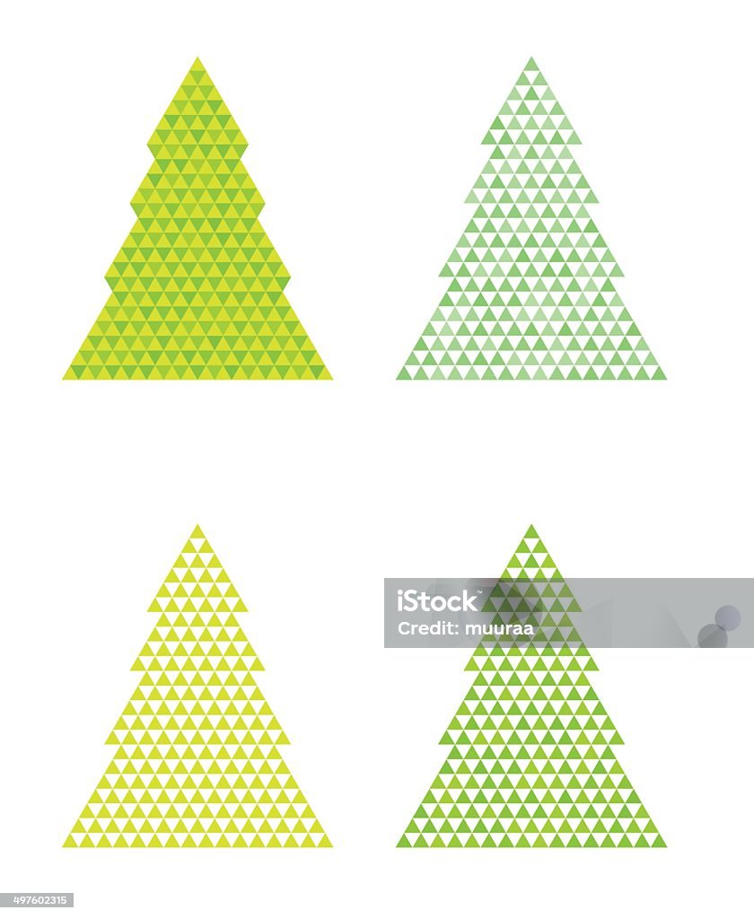 Triangular Tree Ong Abstract Trees With Triangle On The Top Stock Illustration - Download ...