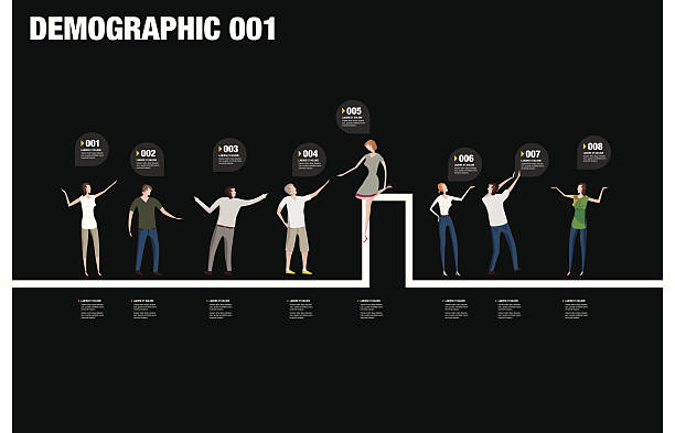 Bекторная иллюстрация Демографические инфографика